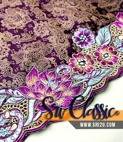 Sulam Ayak Bunga  Teratai  Kerawang Lebah Baju Batik  Kebarung