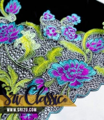 Corak Sulam Kerawang Ayak Mesin - Butik Sulaman Sri Classic©