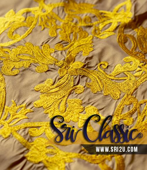 Sulaman-Kerawang-Benang-Emas-05 Sulam Padu Satin Benang Emas